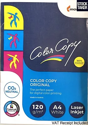 (250 Sheets) A4 Mondi Color Copy 120gsm Smooth White Paper Printer Ream (VAT Inc • £10.95