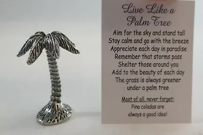 T1 LIVE LIKE A PALM TREE Pocket Charm Miniature Figurine Ganz Aim For The Sky • $6.99