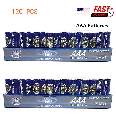 12/24/60/120 Pack AAA Batteries Extra Heavy Duty1.5v Lots New Fresh US Shipping • $5.97