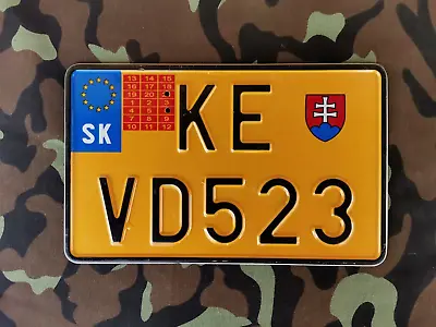 Slovakia License Plate Ke Vd 523 • $13