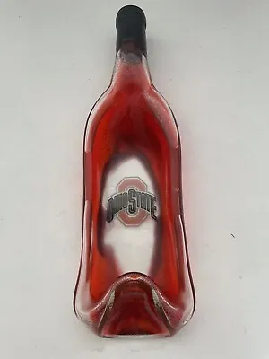 Melted Wine Bottle Ohio State Serving Plate Tray Spoon Rest • $9.99
