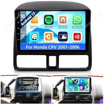 For Honda CRV 2001-2006 Car Stereo Radio 9  Android 13 Carplay Android Auto GPS  • $109.80