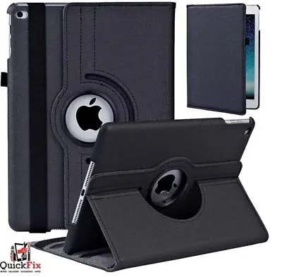 For IPad Air 1/2/3/4/5 360 Rotating IPad Case Flip Wallet Cover • £6.45