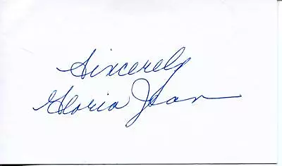 Gloria Jean Autograph Actress In Annie Oakley & Death Valley Days Signed Card • $16.99