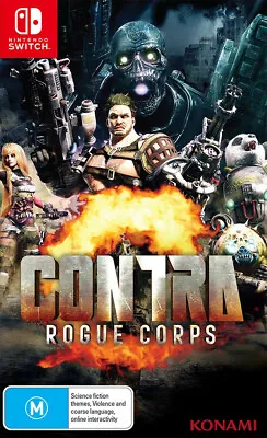Contra Rogue Corps Nintendo Switch Unlikely Heroes Alien Action Shooter Game P/O • $50