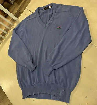 Baltusrol Sweater Men’s L Large Golf Pull Over V-Neck Blue Vintage • $32.98