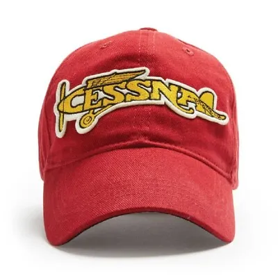 $28.99 • Buy Red Canoe Cessna Airplane Cap - Hat Is One Size Fits All - NEW