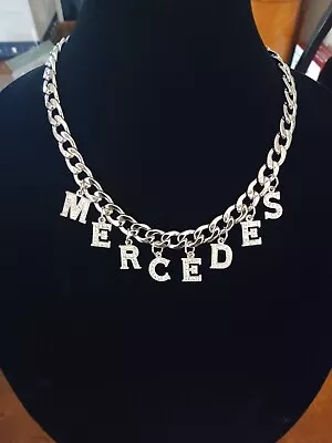 Mercedes Necklace With Rhinestones 20 Inch • $49.95