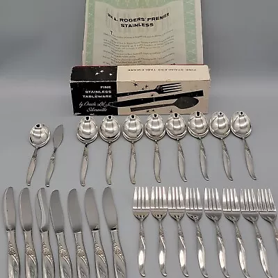 Lot Of 25 Oneida La Rose WM A Rogers Premier Stainless Tableware Flatware W/ Box • $49.99