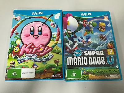 Nintendo Wii U - Kirby And New Super Mario Bros. U Games • $60