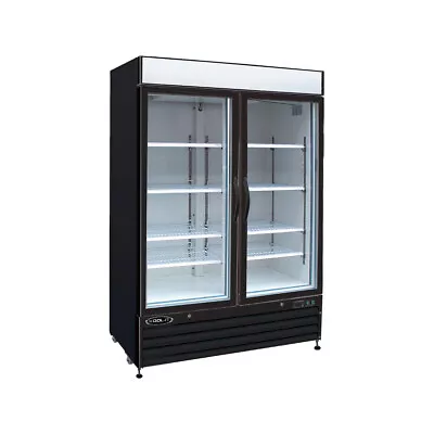 Kool-It KGF-48 53  Two Section Glass Door Freezer Merchandiser In Black 48 C... • $3376.18