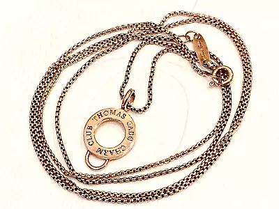 Thomas Sabo Club Charm Rose Gold Plated Box Necklace Chain & Charm Carrier 70cm • $99