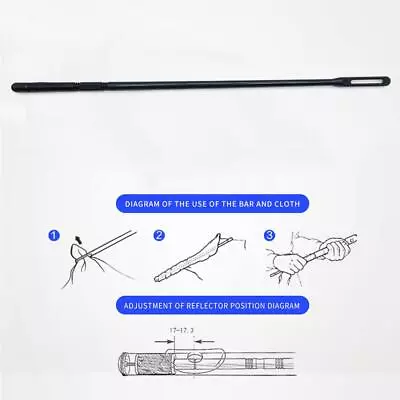 345mm/14 Inch Plastic Flute Cleaning Rod With Random Color Cloth Cleaning Kit • $11.19