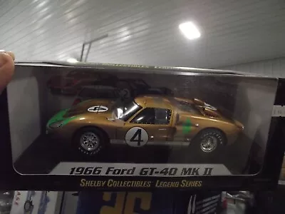 Shelby Collectibles 1/18 1966 Ford GT-40 MK II Gold #4 NIB • $30