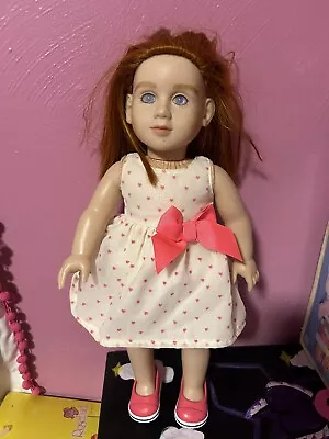 My Twinn Red Head Bob  Blue Eyes Party Dress Doll 2013 Edition 18  Custom Annie • $120