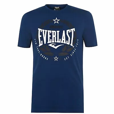 Mens Everlast Boxing Size 3XL Navy Blue Printed Tshirt • $42.95