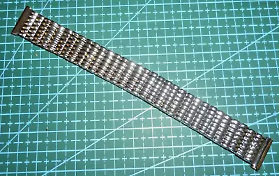 Men's Quality Stainless Steel Expanding Watch Strap Band 18mm Fit New Old Stock • £4.99