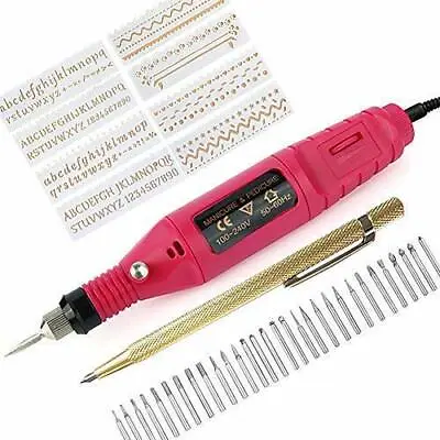 Afantti Electric Micro Engraver Pen Mini DIY Engraving Tool Kit For Metal  • $22.64