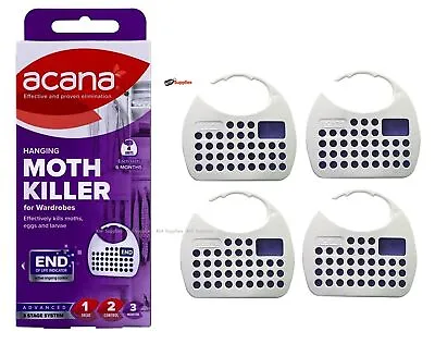 £4.95 • Buy ACANA Moth Hanging Proofer Killer Repellent Freshener Fabric Lavender