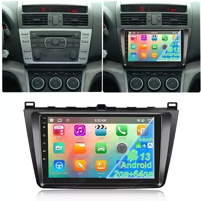 2G+64G Android 13.0 Carplay Car Stereo Radio For Mazda 6 2007-2012 GPS Head Unit • $179.99