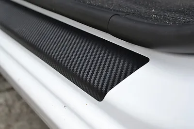 Door Sill Carbon Film Protectors For Volvo V40 2012- Vinyl Threshold Foil • $18.69