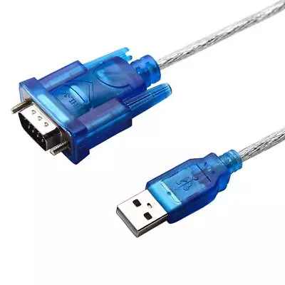 USB To RS232 COM Port Serial 9 Pin Converter Cable Blue Serial Adapter For Win 7 • $12.39