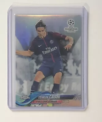 2017 TOPPS CHROME UEFA CHAMPIONS LEAGUE EDINSON CAVANI PSG Refractor • £8