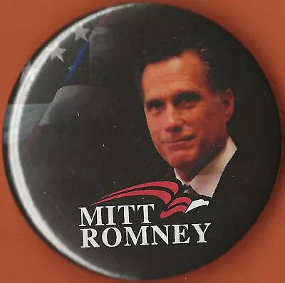 2008 Mitt Romney 2.25 /  Patriotic Portrait  Presidential Campaign Button(Pin30) • $3