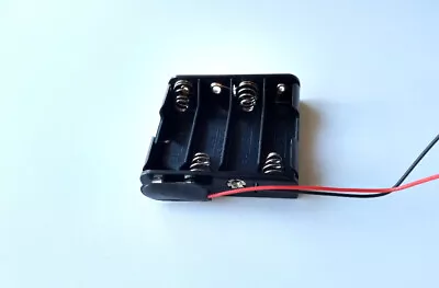 £1.99 • Buy 4x AA 6v Battery Holder Flat PP3 Clip 4x1 - UK Stock - 1st Class Post.