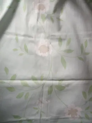 Laura Ashley  Eau De Nil Cotton  Curtain Thea Fabric  New  Free Post 85  X 54  • £15