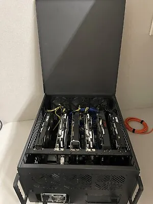 6xGPU Complete Mining Rig - RX580/RX570-AsRock H110 BTC Pro+-Dual PSU-6UCase • $600