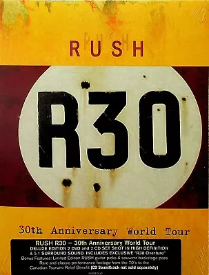 RUSH -R30 -30th Anniversary Deluxe Edition 2-CD & 2-DVD (NEW) 5.1/Guitar Picks • $31.12