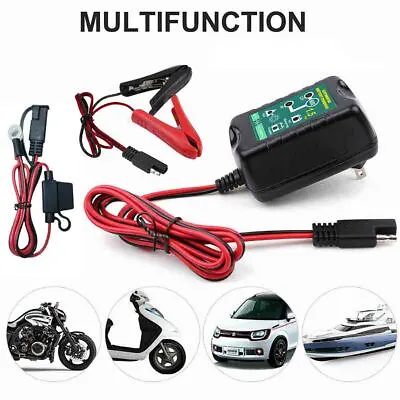 Battery Charger Maintainer 1.5 Amp 6V 12 Volt Trickle Car Truck Motorcycle Mower • $20.89