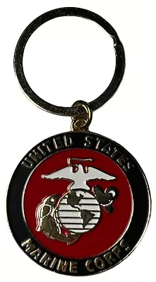 United States Marine Corps EGA Black & Red Keychain Key Chain Key Ring • $9.88