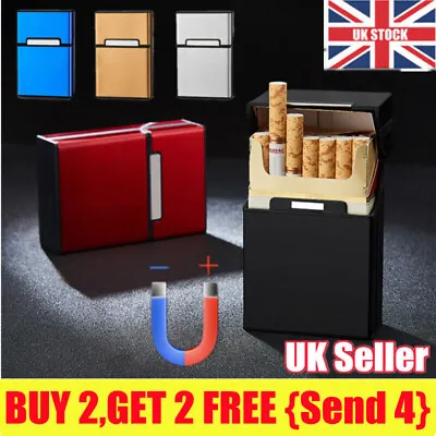£8.19 • Buy Metal Cigarette Case Aluminum Tobacco Holder Storage Container Pocket Box NEW!