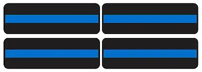 4pcs* 1 X3  Blue Lives Matter Helmet Thin Blue Line Sticker Police Decal Bumper • $5.99