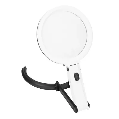 130mm Thick Table Magnifier LED Lighted Magnifying Glass Lamp Magnifier Desk Ggm • £21.72