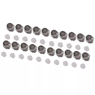 $13.40 • Buy US Stock 50pcs 5mm Chrome Metal LED Bezel Holder Panel Display