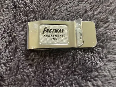 Fastway Fasteners Inc. Vintage Advertising Money Clip • $19.95