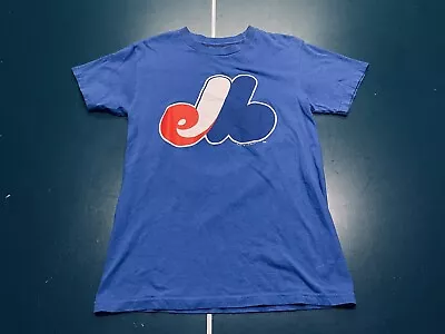 Montreal Expos Vintage MLB Merchandise Short Sleeve Shirt Size Small • $19.99