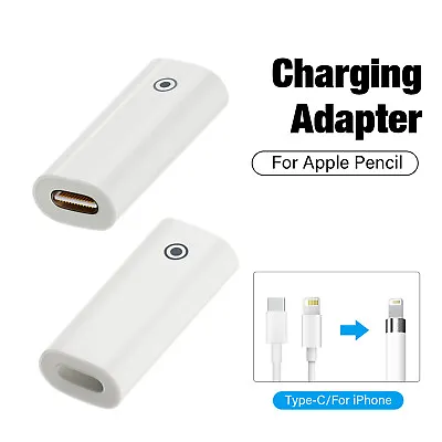 2pcs USB Charging Adapter For Apple Pencil 1st 2nd Gen Female Connector For IPad • £6.96