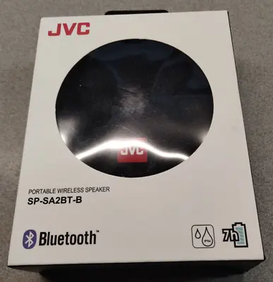 JVC Black Portable Wireless Bluetooth Speaker SP-SA2BT-B (C) • $17.99