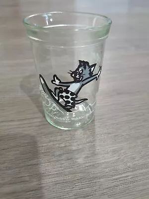 Vintage Welch's Tom And Jerry Surfing Jelly Jar Glass 1990 • $4