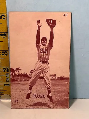 1953 Rose #42 Montreal Royals Baseball Exhibit Card • $19