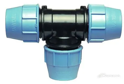 Tee 90° Compression Fitting For Blue Water/MDPE/Alkathene Pipe • £9.02