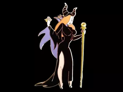 Fantasy Pin - JUMBO Disney Jessica Rabbit As Maleficent With Jeweled Staff LE100 • $14.95