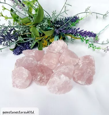 Rose Quartz Rough Stones 35-45mm Natural Rose Quartz Crystal Points Crystals. • £6.50