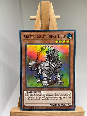 Crystal Beast Topaz Tiger - Ultra Rare 1st Edition BLCR-EN050 - NM - YuGiOh • £0.99