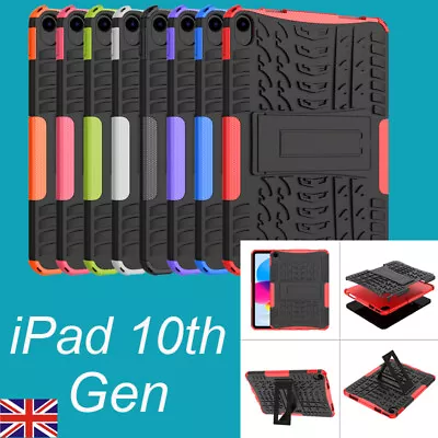 For IPad 10th Generation 10.9  2022 Heavy Duty Shockproof Stand Armor Case Cover • £11.99
