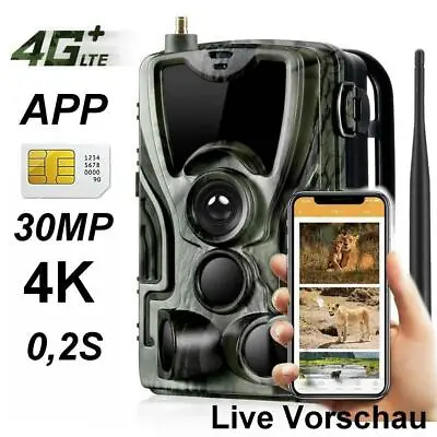 30MP 4G APP Live View HC-801Pro Hunting Scouting Trail Camera SIM Card Black LED • $159.99